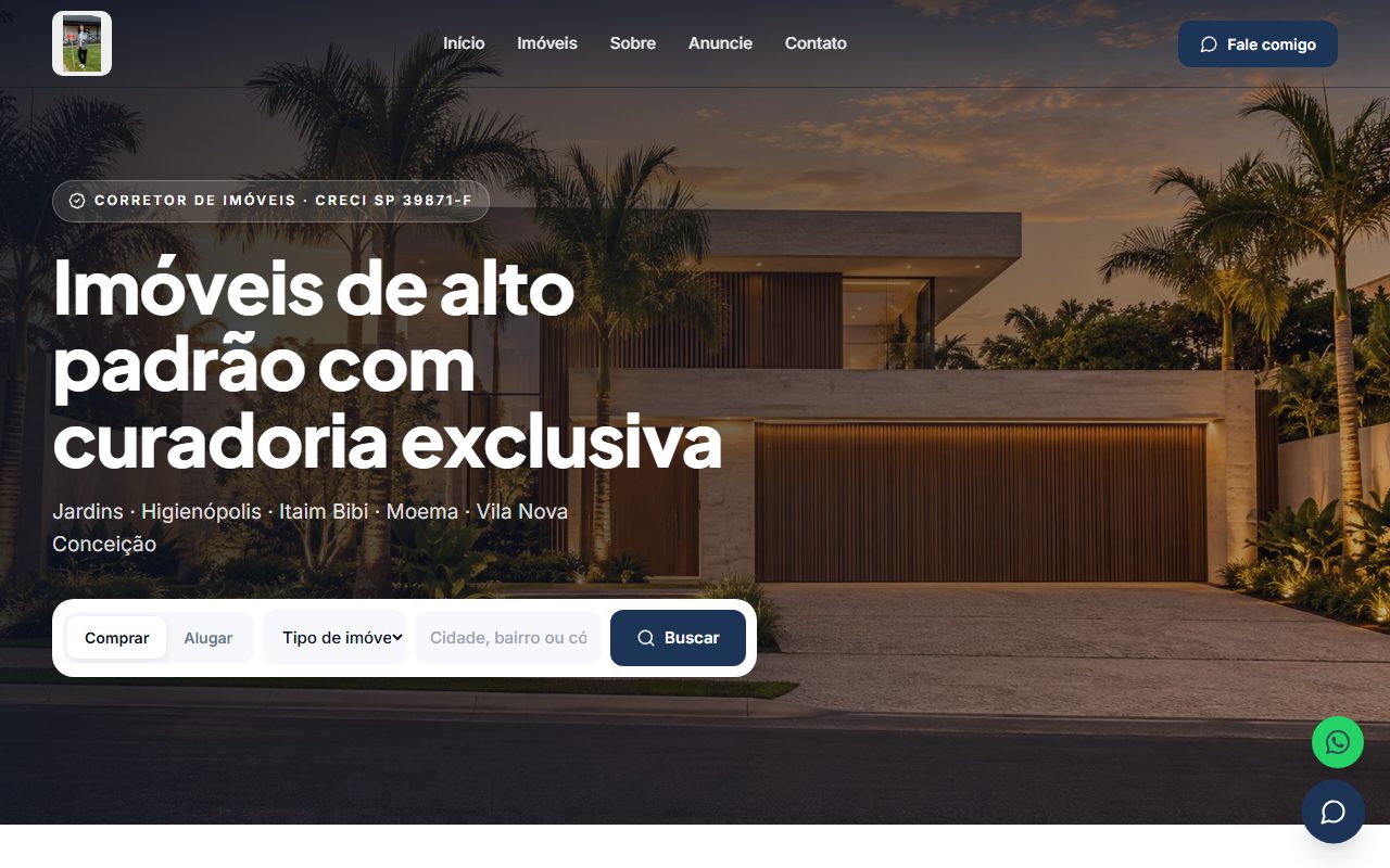 Prévia Corretor Luxe