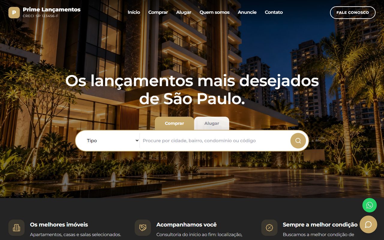 Modelo Lançamento Prime